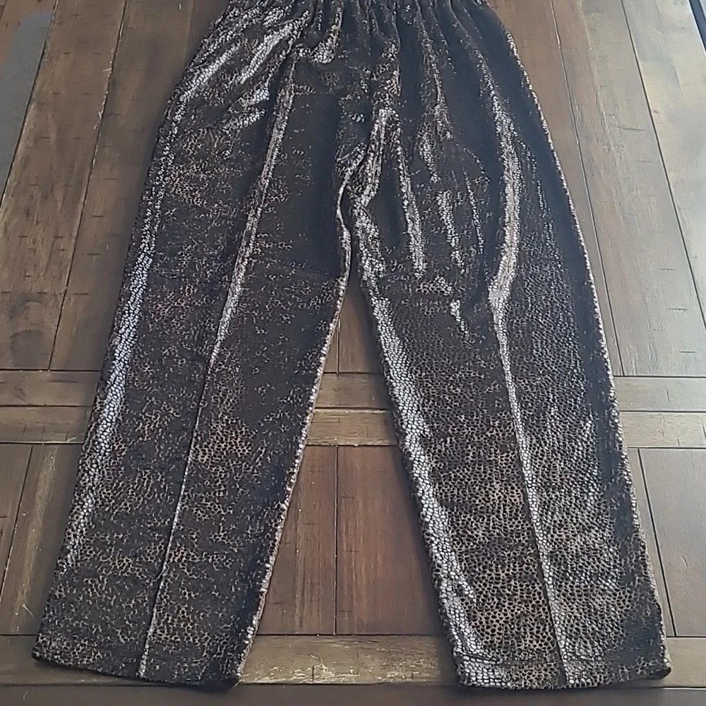 Sophia La Belle Vintage Faux Snakeskin Pant Suit Size M - Picture 9 of 9